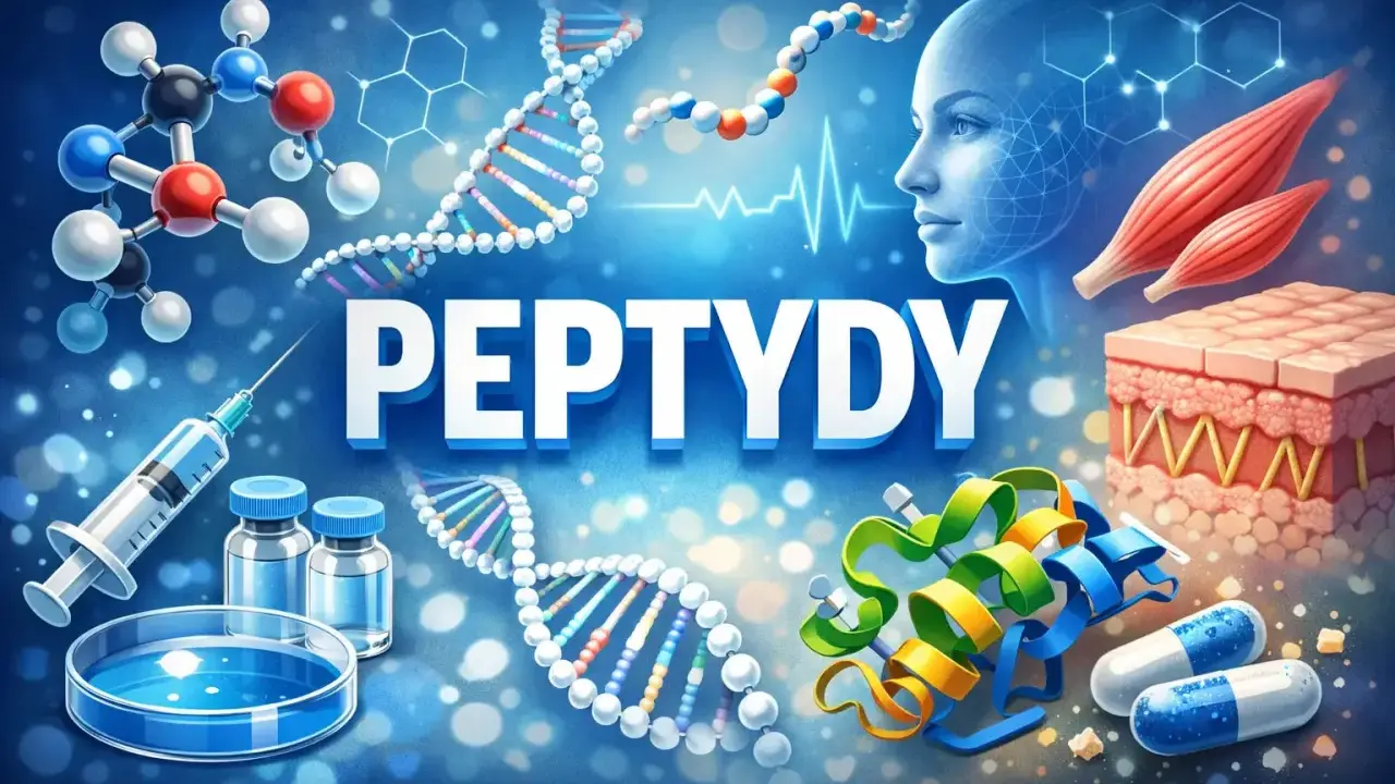 Peptydy to budulec życia, widoczne cząsteczki, DNA, mięśnie i skóra. Badania nad nimi, potencjalne leczenie.