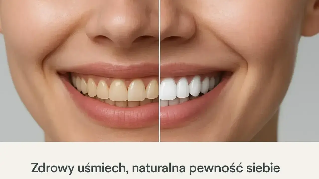 Porównanie uśmiechu: zęby przed i po wybieleniu. Zobacz, jak łatwo uzyskać olśniewającą biel i naturalną pewność siebie.