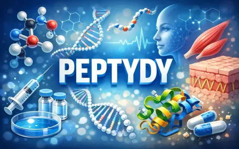 Peptydy to budulec życia, widoczne cząsteczki, DNA, mięśnie i skóra. Badania nad nimi, potencjalne leczenie.